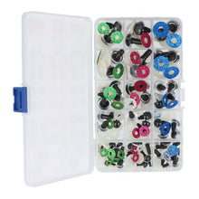 Afbeelding in Gallery-weergave laden, Opry Glitter dierenogen tweekleurig 8-18mm (AST3)