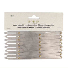 Afbeelding in Gallery-weergave laden, Bohin Knopenverdeler alum Grijs tot 8 knopen 16x8cm