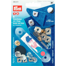 Afbeelding in Gallery-weergave laden, Broekhaken te bevestigen met de hamer of met de Prym tang