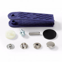 Afbeelding in Gallery-weergave laden, Prym naaivrijdrukknoop sport camping 15mm zilver (390.201)