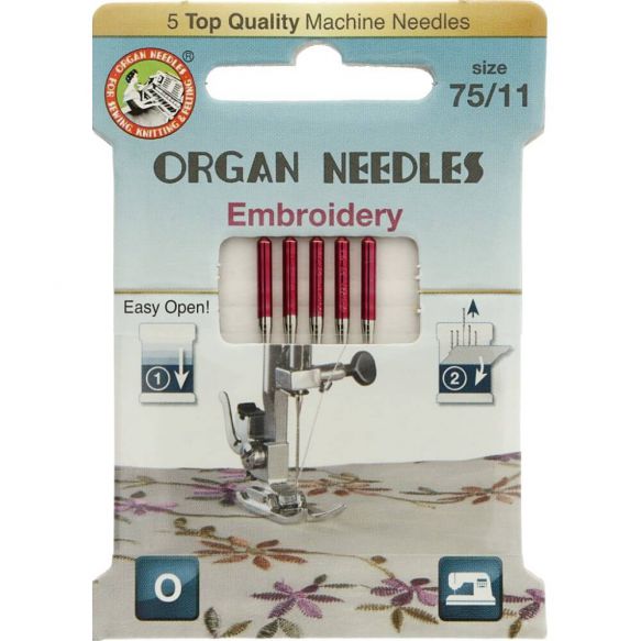 Organ Eco-pack Embriodery Borduren 5 naalden 75/11