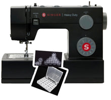 Afbeelding in Gallery-weergave laden, Singer Heavy Duty 4432 Black + cadeau 20 SPOELEN + SPOELENDOOS
