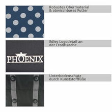 Afbeelding in Gallery-weergave laden, Phoenix Naaimachine Tas Polka Dots zwart
