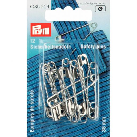 Prym Veiligheidsspelden 38mm zilver (085201)