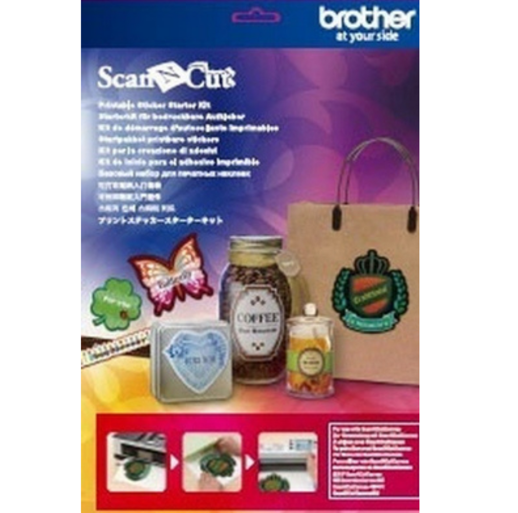 Brother Scan N Cut sticker printable starter kit