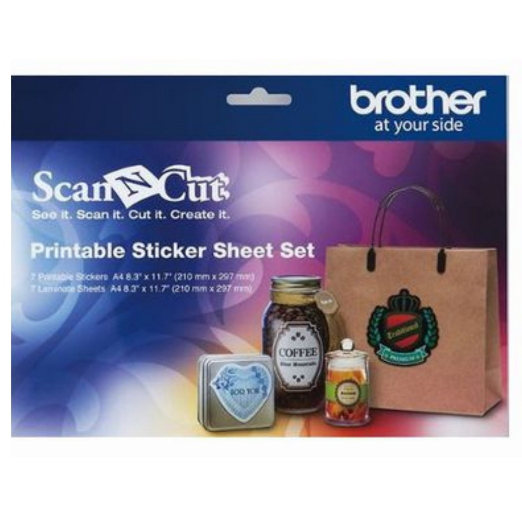 Brother Scan N Cut set voor printbare stickerkit - sticker..