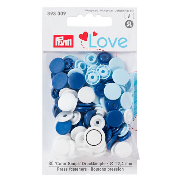 Color Snaps Love Blauw Wit (393.009)