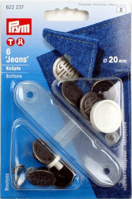 Prym Jeans knopen 20mm oud ijzer (622237)